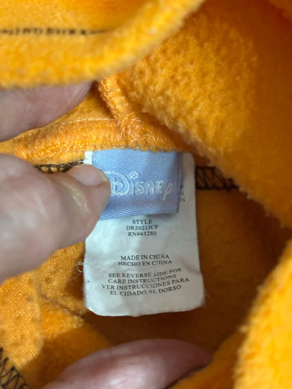 DISNEY Tigger 3/6 Month Orange FLEECE SNOW SUIT/Halloween Costume W Hoodie
